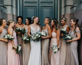 Wedding with 8 Bridesmaids